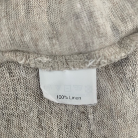 Madewell Cream Linen Tee Raglan Sleeves Size XS - Picture 6 of 7